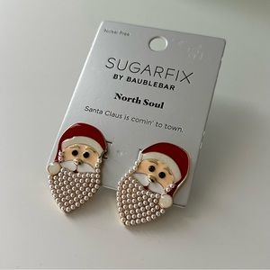 SUGARFIX x BAUBLEBAR | North Soul Santa Earrings NWT